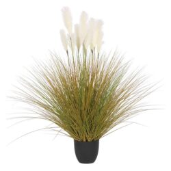 NNEAGS 137cm Artificial Indoor Potted Reed Bulrush Grass Tree Fake Plant Simulation Decorative