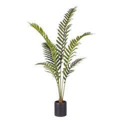 NNEAGS 150cm Artificial Green Rogue Hares Foot Fern Tree Fake Tropical Indoor Plant Home Office Decor