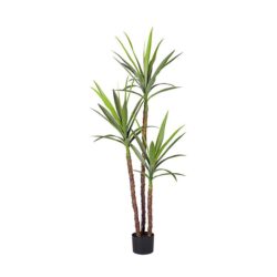 NNEAGS 150cm Artificial Natural Green Dracaena Yucca Tree Fake Tropical Indoor Plant Home Office Decor