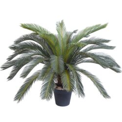 NNEAGS 155cm Artificial Indoor Cycas Revoluta Cycad Sago Palm Fake Decoration Tree Pot Plant