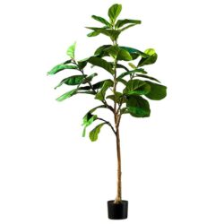 NNEAGS 155cm Green Artificial Indoor Qin Yerong Tree Fake Plant Simulation Decorative