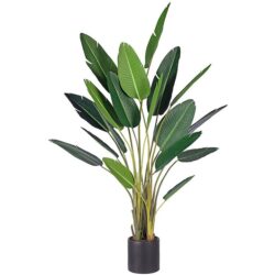 NNEAGS 245cm Artificial Giant Green Birds of Paradise Tree Fake Tropical Indoor Plant Home Office Decor