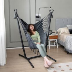 NNECW Adjustable Hanging Chair with Phone Holder for Indoor & Outdoor Use