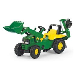 NNEDPE John Deere Rolly Kids Ride On Tractor with Loader & Digger RT811076