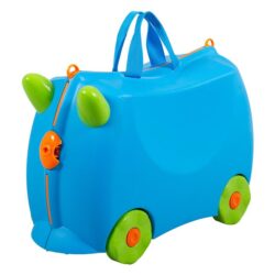 NNEDPE Kiddicare Bon Voyage Kids Ride On Suitcase Luggage Blue
