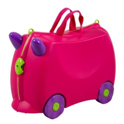 NNEDPE Kiddicare Bon Voyage Kids Ride On Suitcase Luggage Travel Bag Pink
