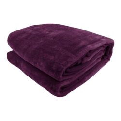 NNEDPE Laura Hill 600GSM Large Double-Sided Faux Mink Blanket - Purple