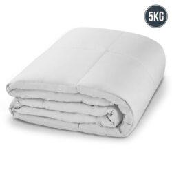NNEDPE Laura Hill Weighted Blanket Heavy Quilt Doona 5Kg - White
