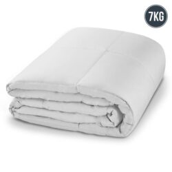 NNEDPE Laura Hill Weighted Blanket Heavy Quilt Doona 7Kg - White