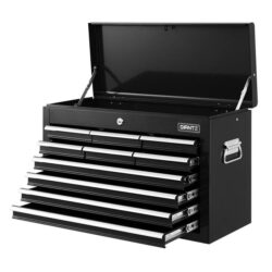 NNEDSZ 10-Drawer Tool Box Chest Cabinet Garage Storage Toolbox Black