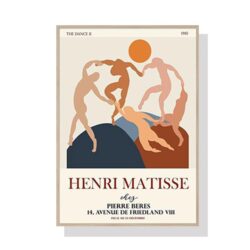 NNEDSZ 50cmx70cm Dancing by Henri Matisse Wood Frame Canvas Wall Art