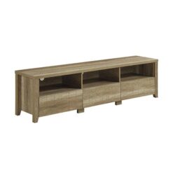 NNEDSZ Cabinet 3 Storage Drawers with Shelf Natural Wood like MDF Entertainment Unit in Oak Colour