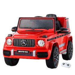 NNEDSZ Kids Ride On Car Electric Mercedes-Benz Licensed Toys 12V Battery Red Cars AMG63