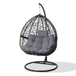 NNEDSZ Outdoor Hanging Swing Chair - Black