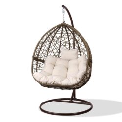 NNEDSZ Outdoor Hanging Swing Chair - Brown