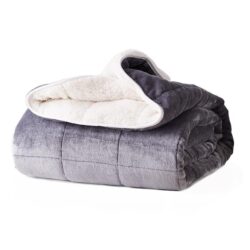 NNEIDS Weighted Blanket Heavy Gravity Deep Relax Ultra Soft 5KG Adults Grey