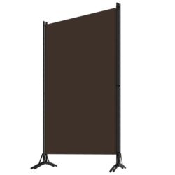 NNEVL 3-Panel Room Divider Brown 260x180 cm