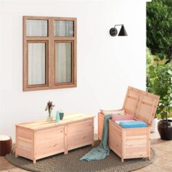 NNEVL Outdoor Cushion Box 150x50x56 cm Solid Wood Fir