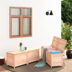 NNEVL Outdoor Cushion Box 200x50x56 cm Solid Wood Fir