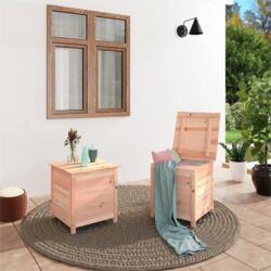 NNEVL Outdoor Cushion Box 50x50x56 cm Solid Wood Fir