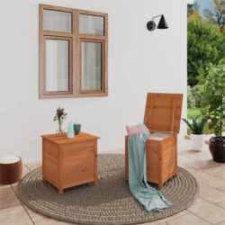 NNEVL Outdoor Cushion Box Brown 50x50x56 cm Solid Wood Fir