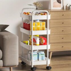 Narrow Gap Organizer: Slim Storage Cabinet for Kitchen or Bathroom