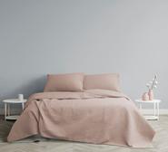 Powder Quilted Coverlet Set Pink