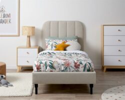 Belinda King Single Bed - Natural