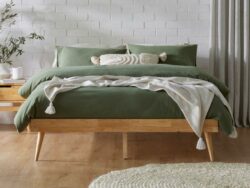 Franki King Hardwood Bed Base | Natural | Shop Online or Instore | B2C Furniture