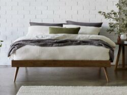 Franki King Hardwood Bed Base | Walnut | Shop Online or Instore | B2C Furniture