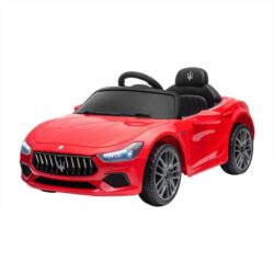 Kids Ride On Car Maserati Licensed Electric Dual Motor Toy Remote Control Red