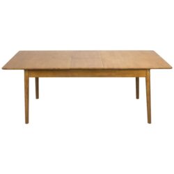 Levede Dining Table 1.6-2M Extendable Rubber Wood Frame Rectangle 8-10 Seater