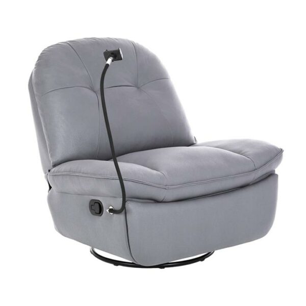 Levede Recliner Chair Lounge 360°Swivel Rocker Sofa Comfy Armchair Lounge Grey