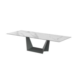 Arianna Extension Rectangular Kitchen Dining Table Ceramic 210-290cm - Marmo