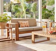 Bermuda Outdoor 2 Seater Lounge Neutral