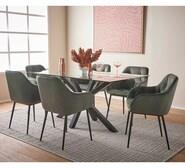 Blakely 6 Seater Dining Set With Brooke Chairs