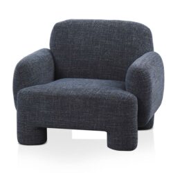 Breda Armchair - Moss Navy Blue by Interior Secrets - AfterPay Available