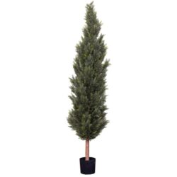 Cypress Pine 210cm Artificial Faux Plant Tree Decorative In Pot Green