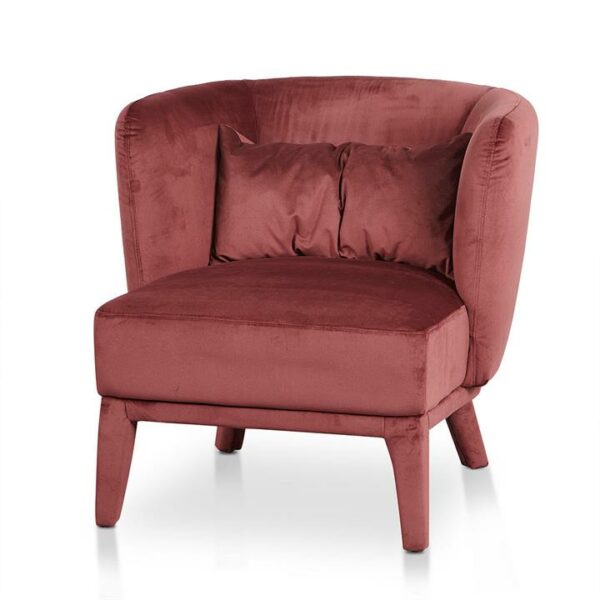 Daley Fabric Armchair - Elegant Plum by Interior Secrets - AfterPay Available