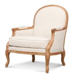 Ex Display - Mcgee Fabric Armchair - Light Beige by Interior Secrets - AfterPay Available