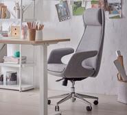 Ezra Office Chair Grey