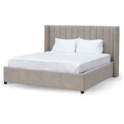 Hillsdale Wide Base King Bed Frame - Oyster Beige - Last One by Interior Secrets - AfterPay Available