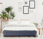 Pelermo King Bed Base With Storage Grey