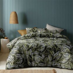 Accessorize Styx Washed Cotton Printed Quilt Cover Set King