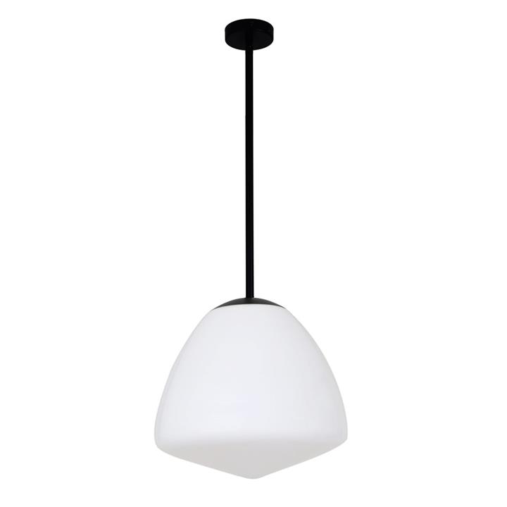 CIOTOLA Pendant Lamp Light Interior ES Matte Black / Frosted Tipped Dome Glass OD280mm