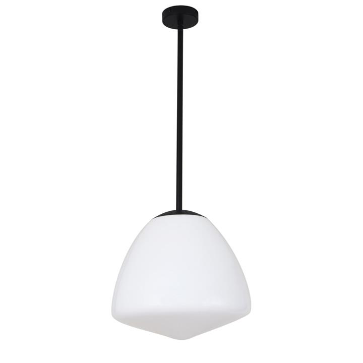 CIOTOLA Pendant Lamp Light Interior ES Matte Black / Frosted Tipped Dome Glass OD350mm