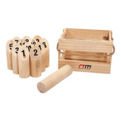 Number Toss Wooden Set Outdoor Games with Carry Case