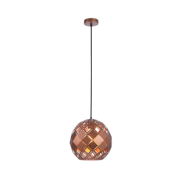 TUILE Pendant Lamp Light Interior ES Coffee Embossed Tiled Wine Glass OD300mm