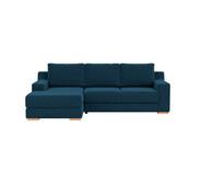 Adaptable 3 Seater Left Chaise Blue