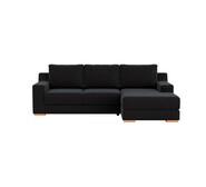 Adaptable 3 Seater Right Chaise Black